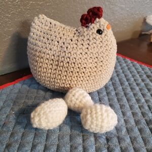 Crocheted Chicken with Eggs